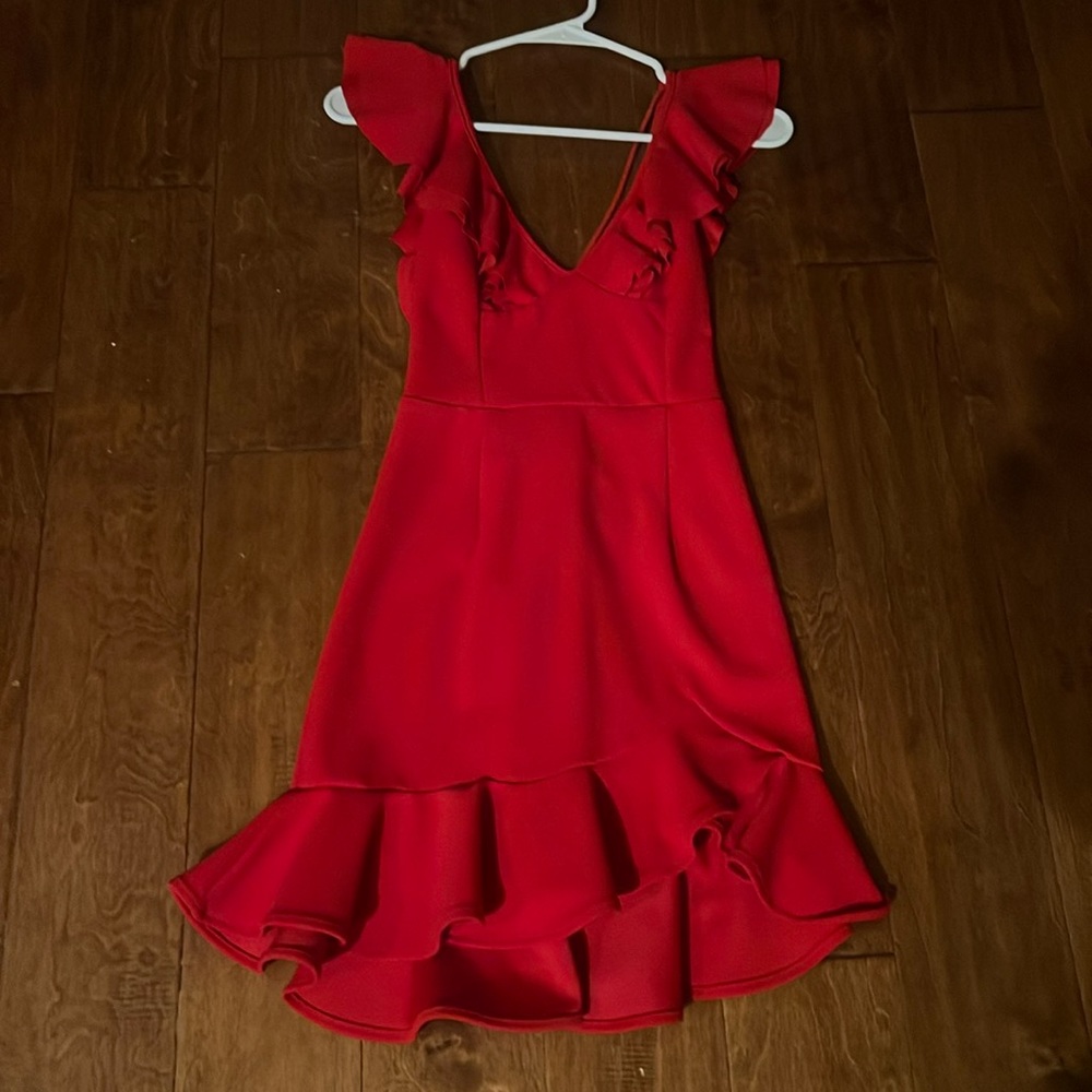 Saints + Secrets red, small dress. NWT. Never worn.